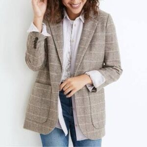 Sold Out Madewell Larsen Plaid Blazer